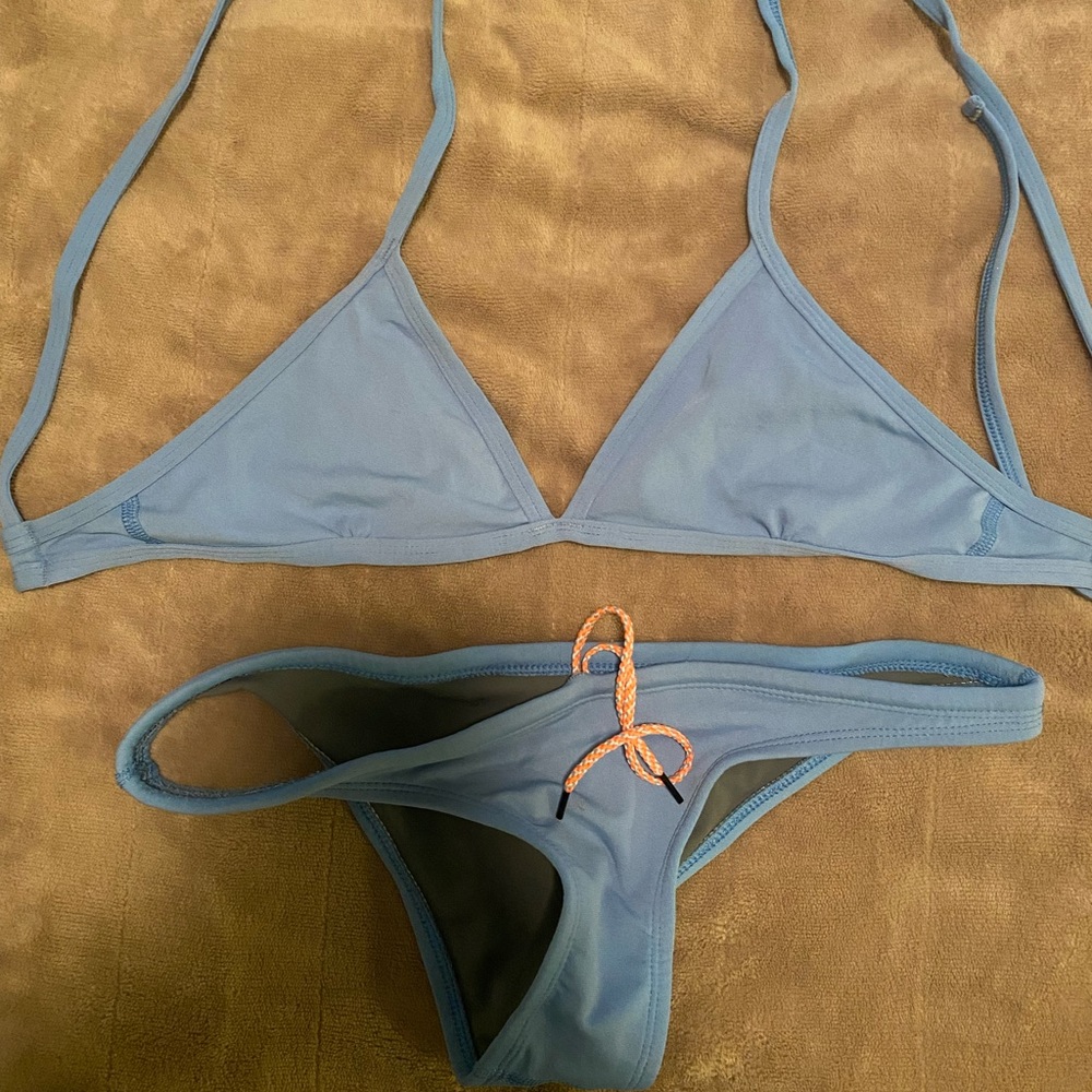Jolyn Bikini Set: Triangle Top and Brazil Bottoms